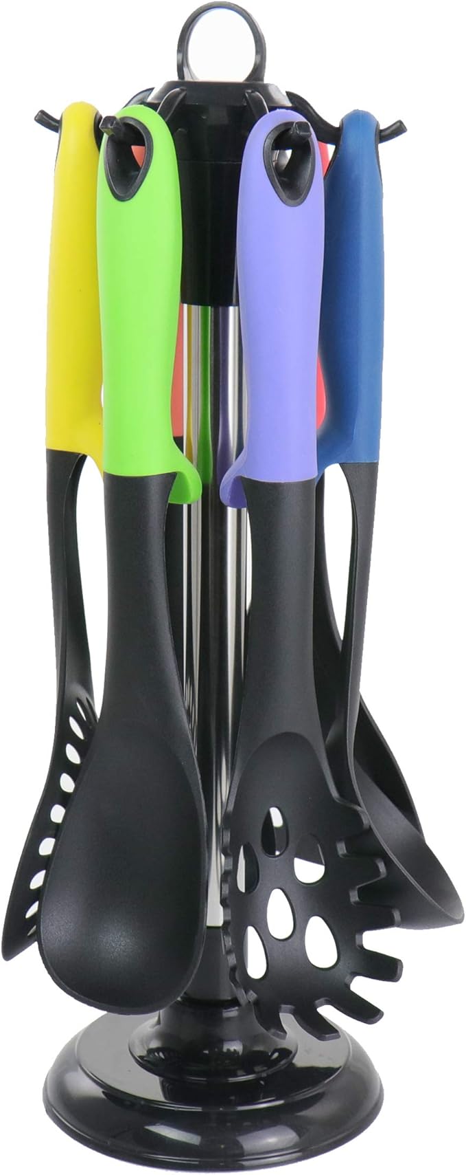 MegaChef Nylon Tool Cookware Utensil Set 7 Piece Assorted Multi-Color