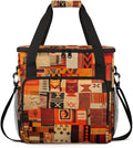 Polynesian Pattern Coffee Maker Carrying Bag Ethnic Aztec Travel Storage Bag Compatible with K-Mini or K-Mini Plus Single Serve Coffee Brewer Carrying Case with Multiple Pockets &amp Shoulder Strap