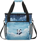 Panda on Cloud Coffee Maker Carrying Bag Portable Travel Storage Tote Bag Compatible with K-Mini or K-Mini Plus Single Serve Coffee Brewer Carrying Case with Multiple Pockets &amp Shoulder Strap