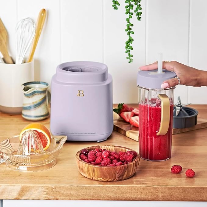 PowerExact Blender System High-Performance Blender with Multiple Speed Settings Powerful Motor Durable Blades &amp Large Capacity Jar Ideal for Smoothies (Lavender)