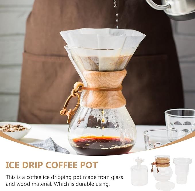 Cold Brew Coffee Maker Glass Drip Coffee Pot Handcrafted Multi-functional Cold Brew Brewer Suitable for Home and Office Use