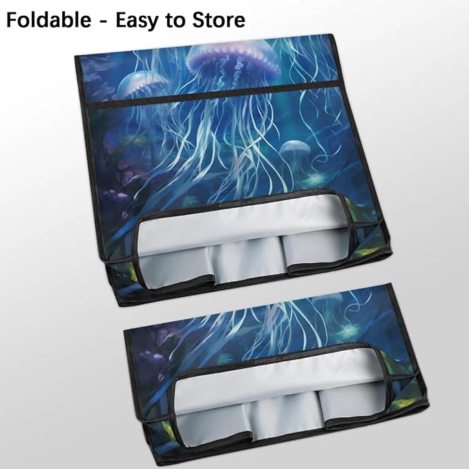 cfpolar Kitchen Aid Mixer Cover Compatible with 6-8 Quarts Blue Jellyfish Ocean Stand Mixer Cover Kitchen Aid Mixers Accessories Appliance Organizer Bag Dust Covers with Zipper Pocket