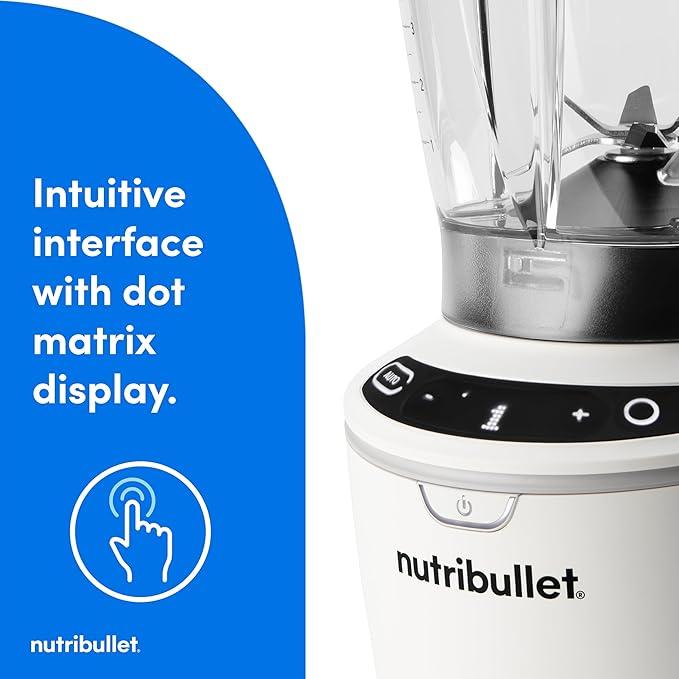nutribullet SmartSense 5-speed full-size blender 1400 Watt- Matte White