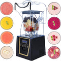 Professional Quiet Blender Commercial Blender for Shakes and Smoothies with Quiet Shield Sound Enclosure Noise Reduction Blenders for Kitchen with 68oz Jar220V