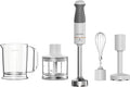 Kenwood TriBlade XL HBM40.306WH Hand Blender with Removable Stainless Steel Handle 3 Blades for Faster Mixing Beater Shredder Mashed Potatoes Blender Cup 850 W White/Grey