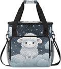 Sheep Cloud Coffee Maker Carrying Bag Dream Sheep Travel Storage Bag Compatible with K-Mini or K-Mini Plus Single Serve Coffee Brewer Carrying Case with Multiple Pockets &amp Shoulder Strap