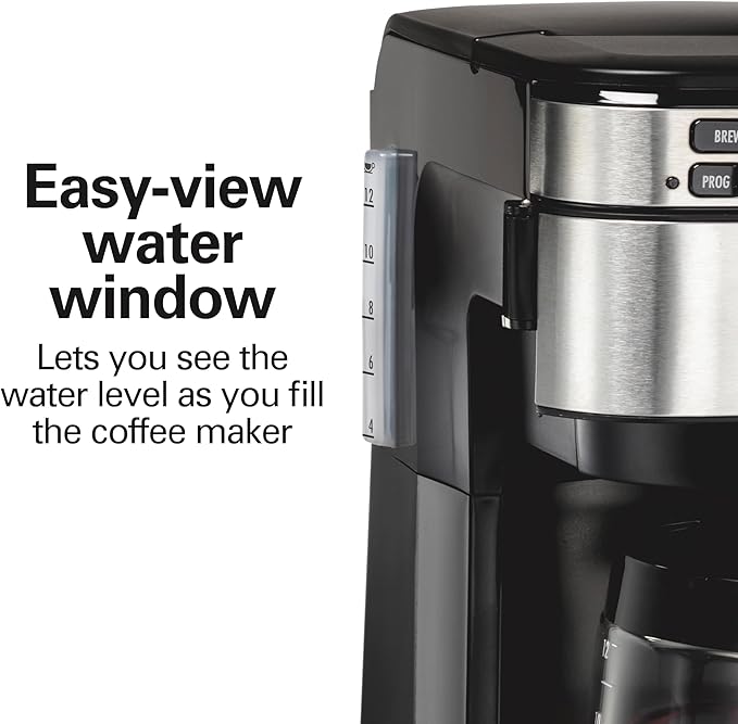 Hamilton Beach 12 Cup Programmable Coffee Maker FrontFill Drip Coffee Maker