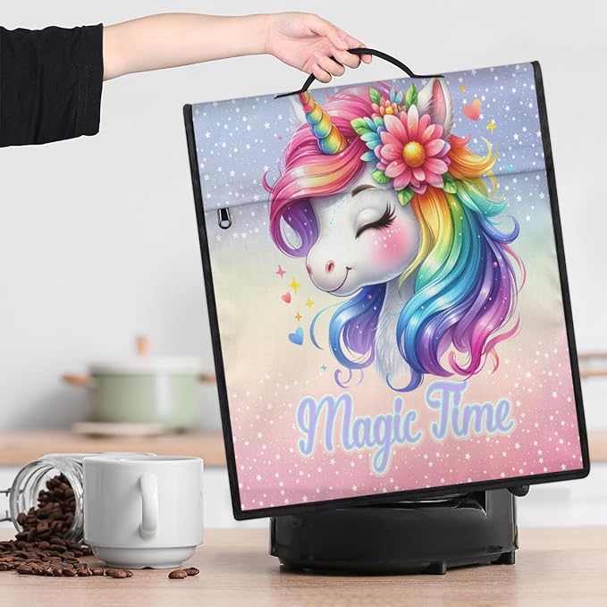 cfpolar Kitchen Aid Mixer Cover Compatible with 6-8 Quarts Unicorn Rainbow Animal Stand Mixer Cover Kitchen Aid Mixers Accessories Appliance Organizer Bag Dust Covers with Zipper Pocket