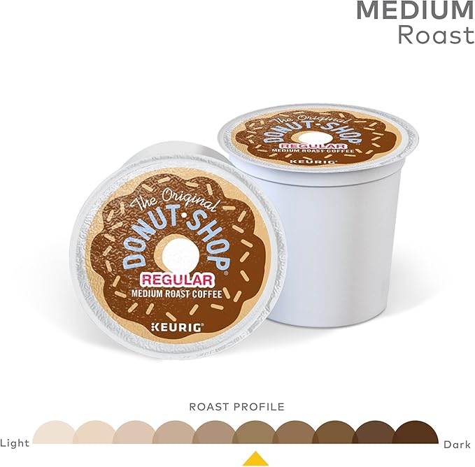 Keurig K-Mini Plus Single Serve Coffee Maker with Donut Shop Coffee Pods 32 count