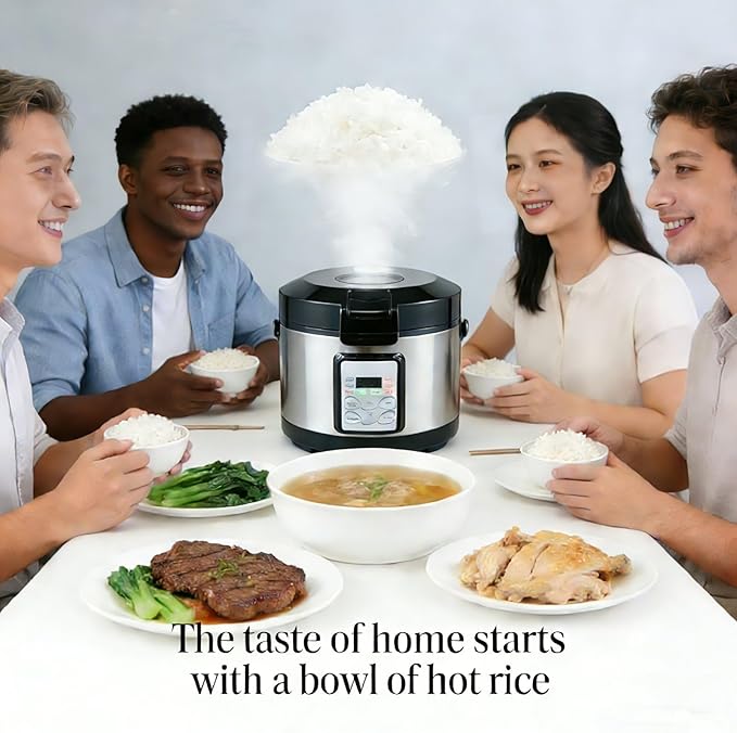 110V Mini Rice Cooker 3L Suitable for 2-3 People Small Rice Cooker with Steaming Tray Cooking Heating and Keeping Warm Function (Dark blue) (AR-30AC)