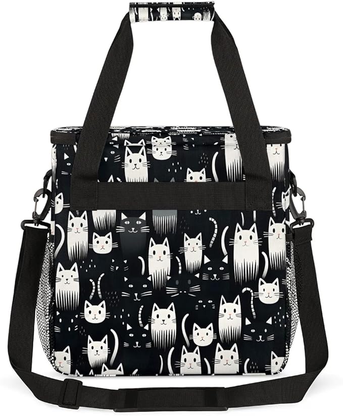Cute Cat Face Coffee Maker Travel Bag for K-Mini or K-Mini Plus Single Serve Coffee Brewer Portable Storage Tote Case for Tarvel