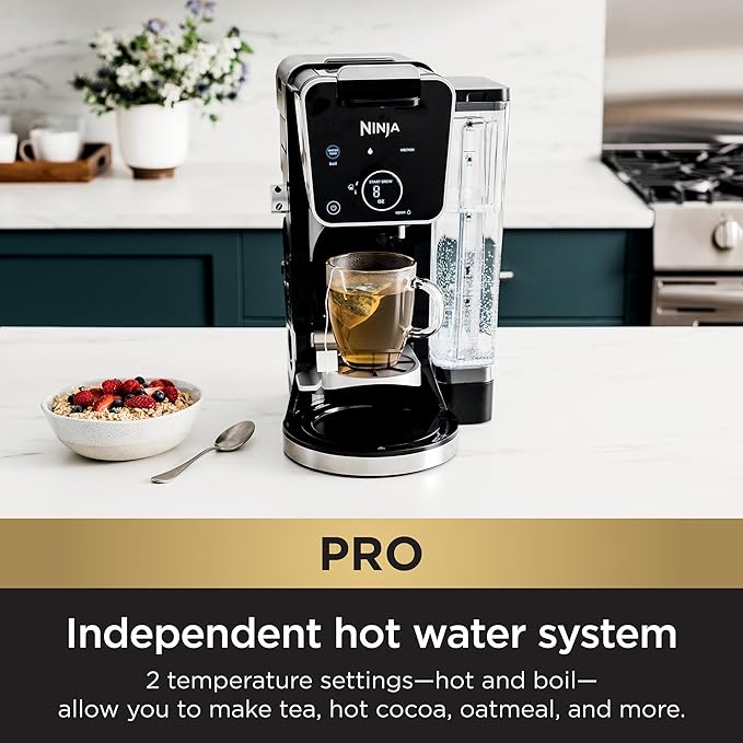 Ninja Drip Coffee Maker With K Cup Combo DualBrew Pro Specialty Coffee System Coffee Machine Compatible with K-Cup Pods 12 Cup Single Serve Coffee Makers with Paper Filter CFP301