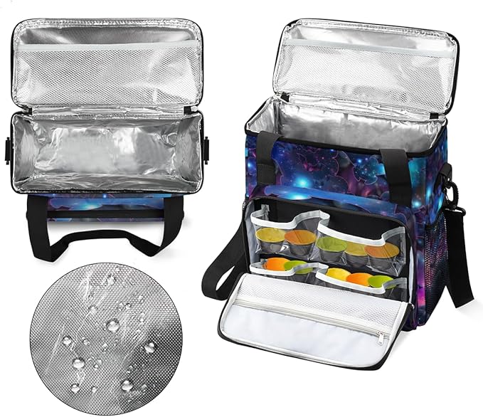Magical Bat Coffee Maker Carrying Bag Glitter Bat Travel Storage Bag Compatible with K-Mini or K-Mini Plus Single Serve Coffee Brewer Carrying Case with Multiple Pockets &amp Shoulder Strap