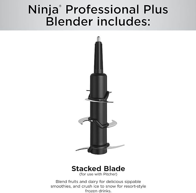 Ninja Professional Plus Blender | Max Power Smoothie Blender Ice Cream Maker Frozen Drink Mixer &amp Margarita Machine | 3 Auto IQ™ Presets 1400 W 72oz Total Crushing Pitcher | Dark Grey BN701
