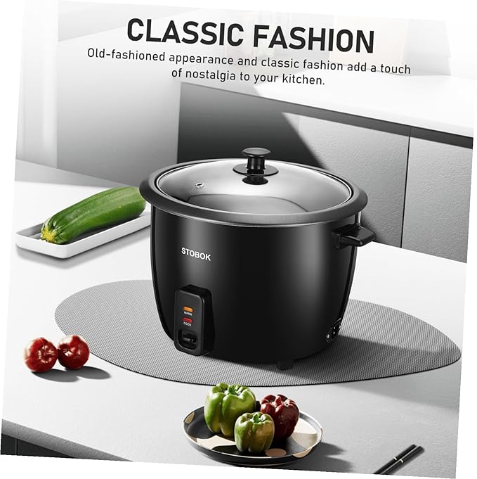 Electric Rice Cooker with US Plug Compact Multi-function Stew Pot for Rice Porridge Soups and Steamed Foods One-button Operation for Dorms and Travel Cooking