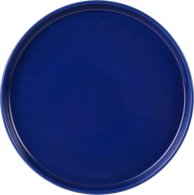 222 Fifth 12 Pieces Porcelain Dinnerware Set for 4 Elegant Navy Blue Plates and Bowls Sets Matte Ceramic Dishes Chip Resistant Kitchen and Dining Dish Set Microwave &amp Dishwasher Safe Kaden