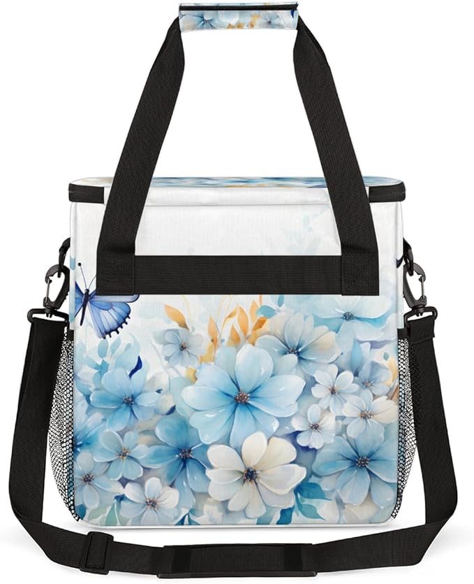Dreamy Butterfly Coffee Maker Carrying Bag Mystic Butterfly Travel Storage Bag Compatible with K-Mini or K-Mini Plus Single Serve Coffee Brewer Carrying Case with Multiple Pockets &amp Shoulder Str
