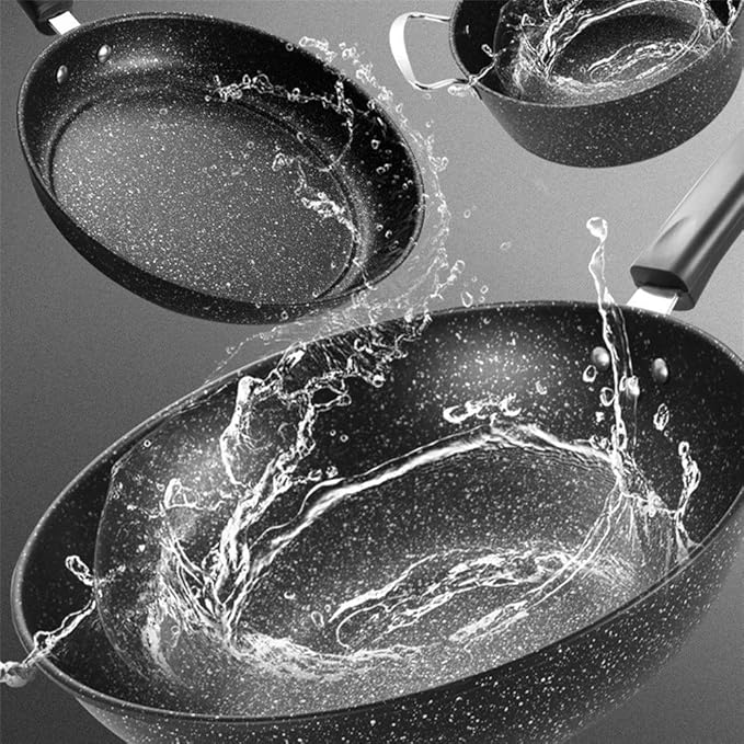 Pot Set Non-Stick Cookware Set for Professional Pans and Pans Including Cookers Cookware Cooking Set(A)