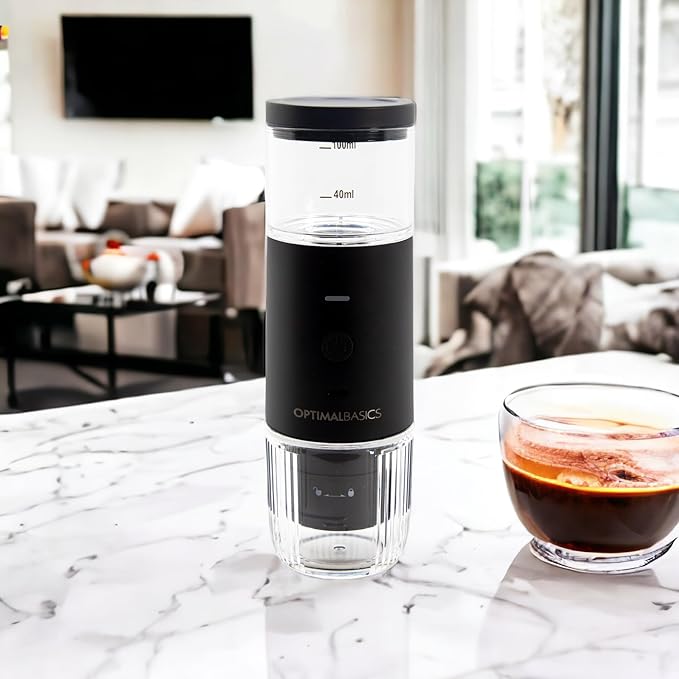 Mini Portable Espresso Coffee Maker USB Rechargeable for Espresso Powder or Capsule