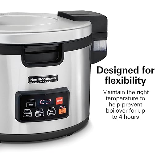 Hamilton Beach Commercial Rice Cooker 90 Cup Capacity R37590 (Renewed)