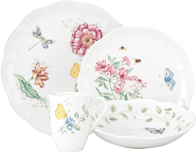 Lenox 817044 Butterfly Meadow 4-Piece Place SettingWhite