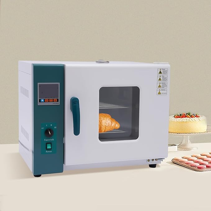 45L/12gal Lab Convection Oven 1500W Digital Forced Air Convection Drying Oven with Dual-Layer Tempered Glass Window Constant Temperature Blast Vacuum Drying Oven 101-0AB