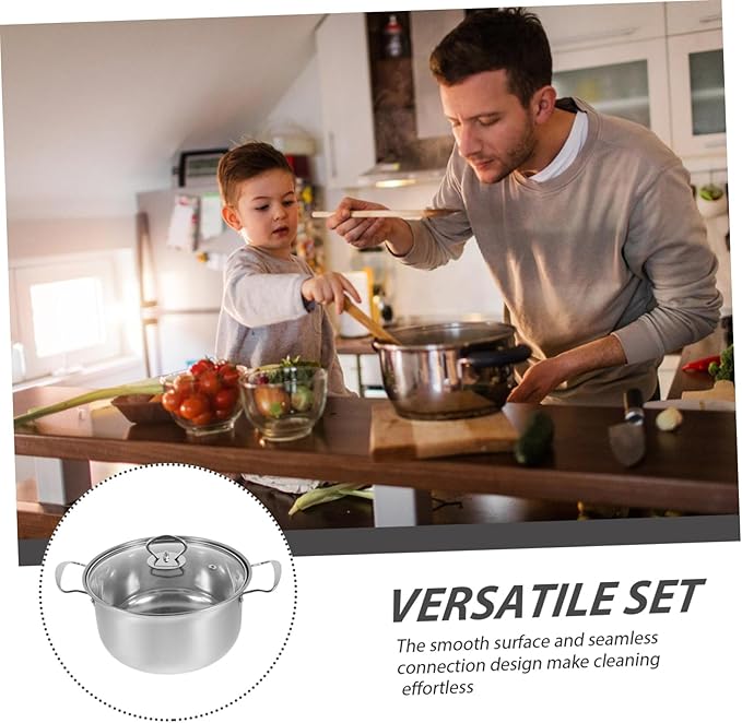 Cooking Pot Set Kitchen Cookware Stainless Steel Soup Pot Stock Multi-functional Cookware Set