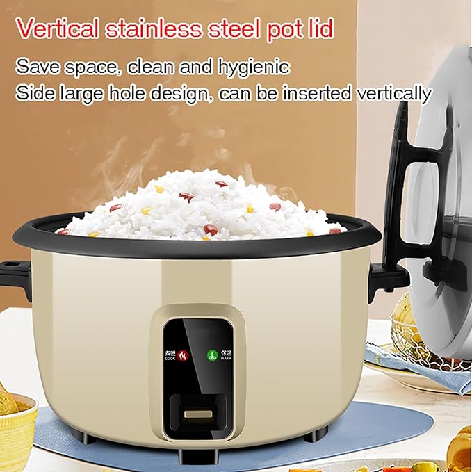 8-45LCommercial Rice Cooker &amp WarmerLarge Capacity Rice Cooker for 8-60 Peoplewith Non-Stick Inner Pot/Steamer/Measuring Cup/Scoop Rice Cooker28L-3500W28L-3500W