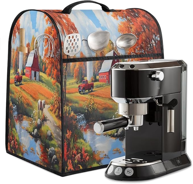 cfpolar Kitchen Aid Mixer Cover Compatible with 6-8 Quarts Fall Pumpkin Truck Horse Farm Stand Mixer Cover Kitchen Aid Mixers Accessories Appliance Organizer Bag Dust Covers with Zipper Pocket