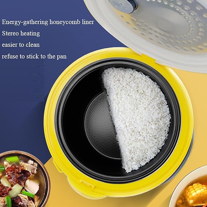 Rice Cooker (1.8-5L) Home Dormitory Rice Cooker Non-stick Inner Pot for Make Rice &amp Steam Healthy Food &amp Vegetables for US/EU(5l)