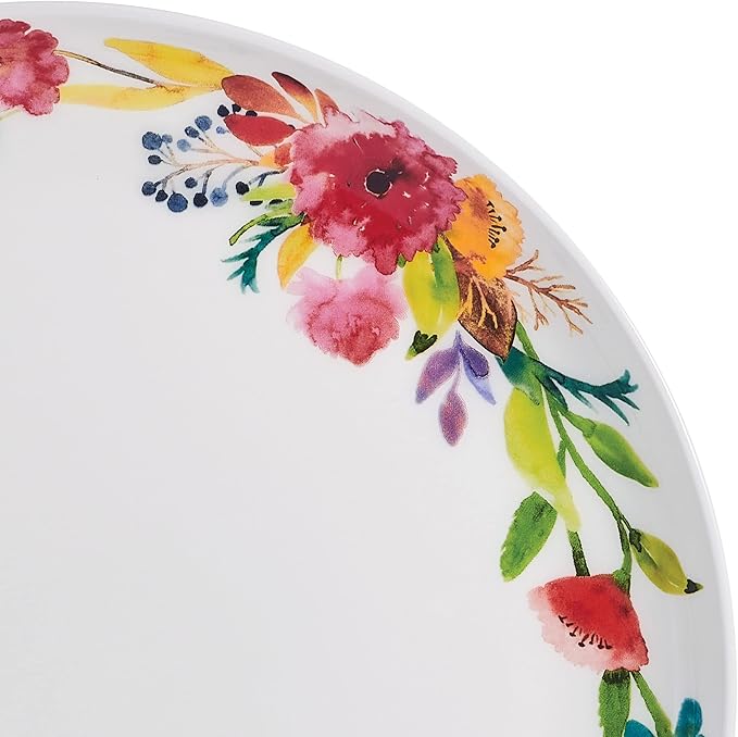 Mikasa Karina Bone China Lightweight Chip Resistant 12 Piece Dinnerware Set Service for 4