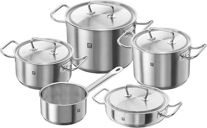 ZWILLING – TWIN CLASSIC Rechargeable Cookware Set 5 pz. in Stainless Steel 18/10 Satin