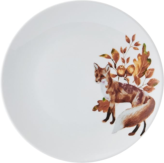 Studio Nova Woodland Wonders Lodge 12 Piece Dinnerware Plate Bowl Set Service for 4