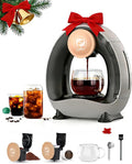 2-in-1 Coffee Maker Fast Brew in 1.5mins Single Serve Coffee Machine Compatible with K-Cup Pods &amp Ground Coffee 1400W 20s Preheat Compact for HomeSmall PlaceOffice &amp RV 8ozDark Grey