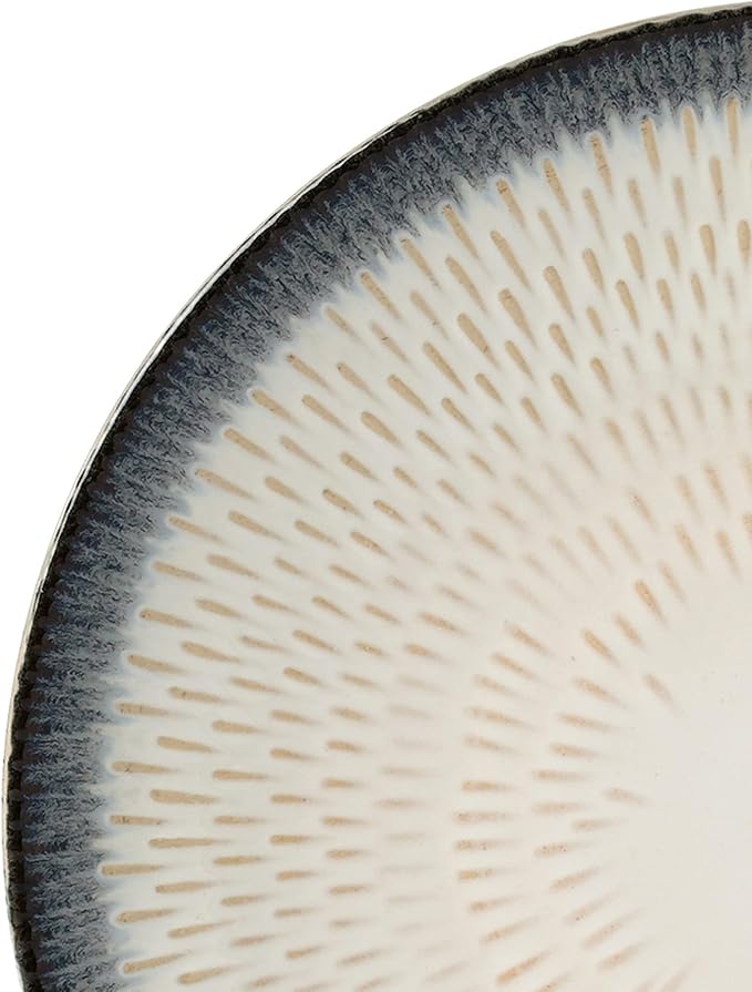 Lorren Home Trends 16 Piece Stoneware Set-Blue Drop