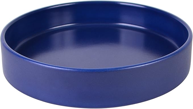 222 Fifth 12 Pieces Porcelain Dinnerware Set for 4 Elegant Navy Blue Plates and Bowls Sets Matte Ceramic Dishes Chip Resistant Kitchen and Dining Dish Set Microwave &amp Dishwasher Safe Kaden