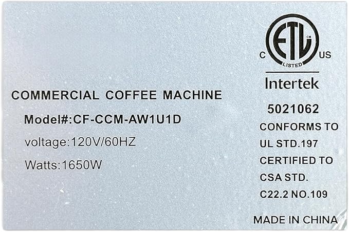 Commercial Coffee Maker 12-Cup Capacity Automatic Brewing with Warmer ETL Listed Stainless Steel AW1U1D