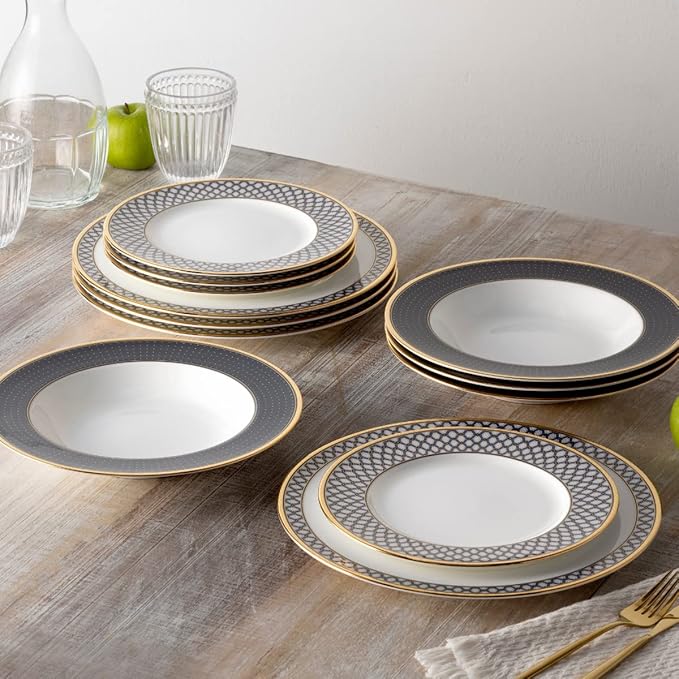 Noritake Blueshire 12-Piece Dinnerware Set Service for 4