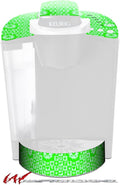 Decal Style Vinyl Skin compatible with Keurig K40 Elite Coffee Makers Gothic Punk Pattern Green (COFFEE MAKER NOT INCLUDED)