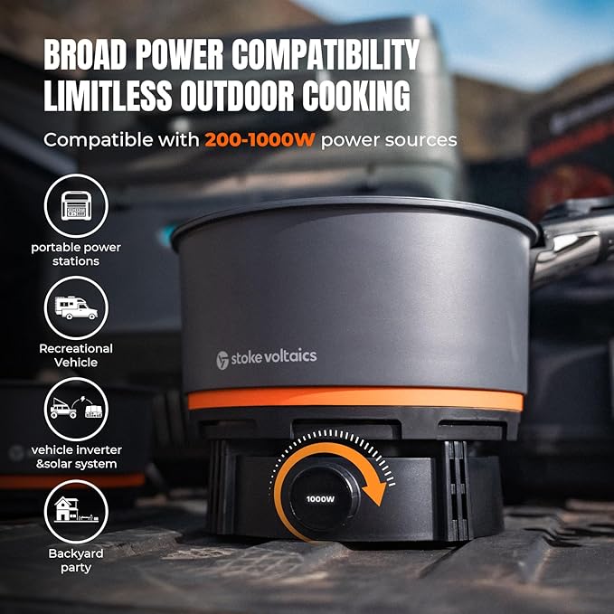 Electric Cookware Included Joulle Kettle French Press Coffee Maker &amp Nomad Cooking System Multi-Functional Cooking Gear for Travel Electric Vehicles Car Camping Overland Vanlife