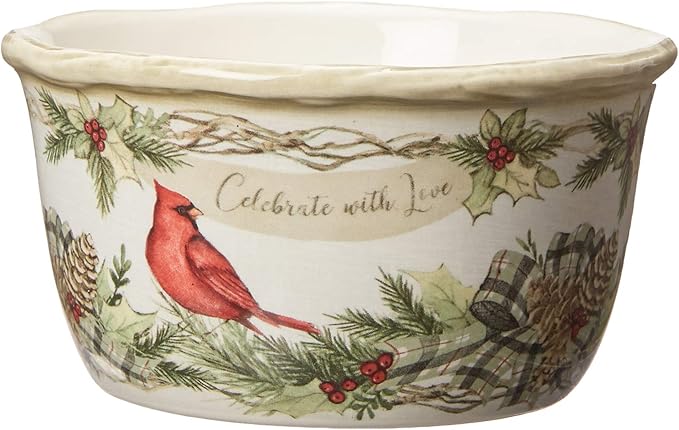Certified International 89044RM Holly and Ivy 16pc Dinnerware Set Service for 4Multicolored