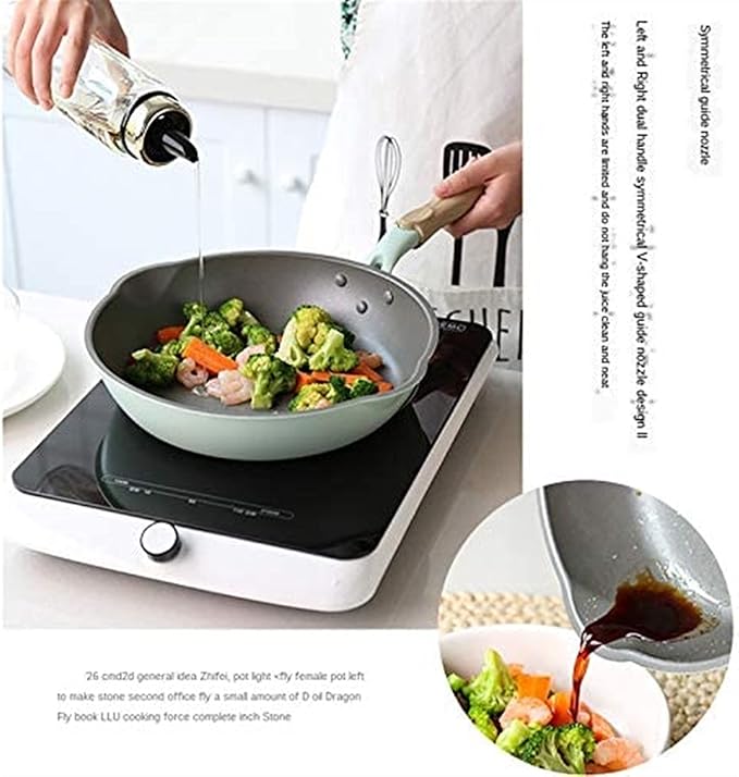 Pot SetNon-Stick Cookware SetKitchen Utensil SetHome Kitchen Wok Frying Pan Combination3-Piece
