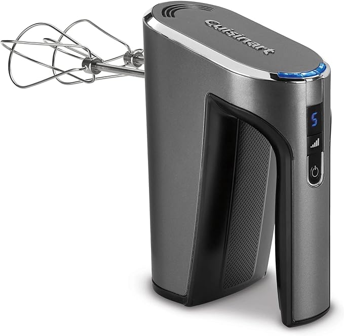 Cuisinart Electric Hand Blender &amp Mixer EvolutionX Cordless Hand Mixer 5 Speeds Gray/Black RHM-100