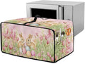 Bunny Tulip Print Toaster Oven Dust Cover Easter Egg Printed Heavy Duty Toaster Smart Oven Cover with Side Pocket Kitchen Small Appliance Cover Easter Decorative S