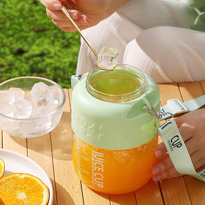Haofy 800ml Portable Blender for Smoothies Juices USB Rechargeable Personal Blender with 1300mAh Battery Detachable Easy Design for Gym Office Home Camping (White)
