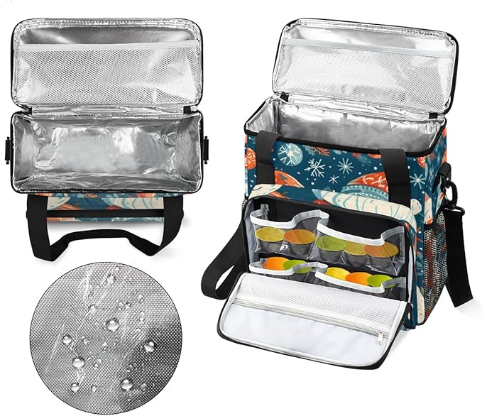 Christmas Snowman Coffee Maker Carrying Bag Watercolor Snowman Travel Storage Bag Compatible with K-Mini or K-Mini Plus Single Serve Coffee Brewer Carrying Case with Pockets &amp Shoulder Strap