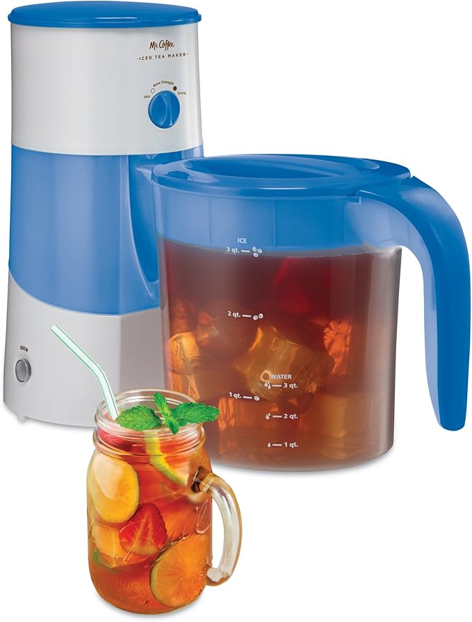 Mr. Coffee 3-Quart Iced Tea and Iced Coffee Maker Blue