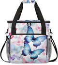 Colorful Butterfly Coffee Maker Carrying Bag Abstract Butterfly Travel Storage Bag Compatible with K-Mini or K-Mini Plus Single Serve Coffee Brewer Carrying Case with Pockets &amp Shoulder Strap