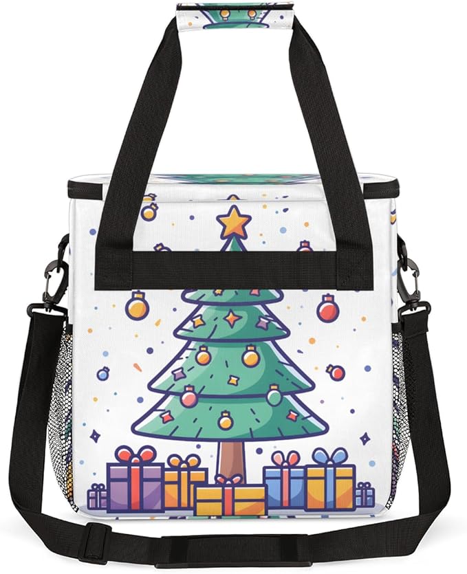Christmas Gift Coffee Maker Carrying Bag Magical Tree Travel Storage Bag Compatible with K-Mini or K-Mini Plus Single Serve Coffee Brewer Carrying Case with Multiple Pockets &amp Shoulder Strap