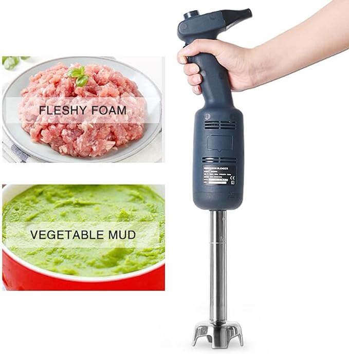 Handheld Blender with Adjustable Speed Stainless Steel Rod and Whisk Attachments Ideal for Soups Sauces and More Ergonomic Design